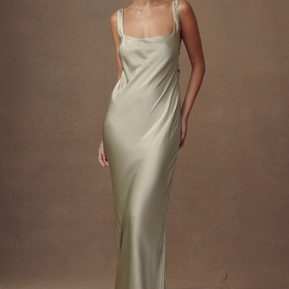 Meshki Ensley green maxi dress